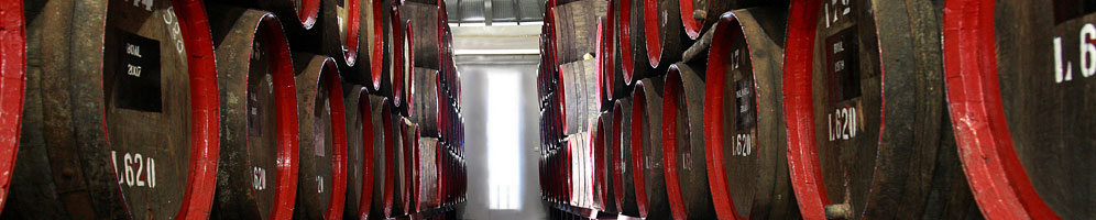 Wines aging Canteiro style at Barbeito's wine lodge