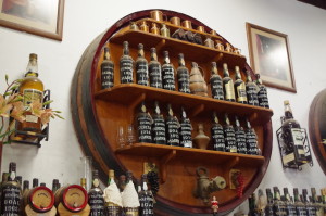 Pereira D'Oliveira wines on display