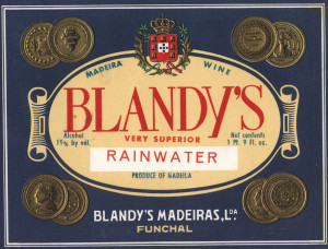 Blandy's rainwater (old label)