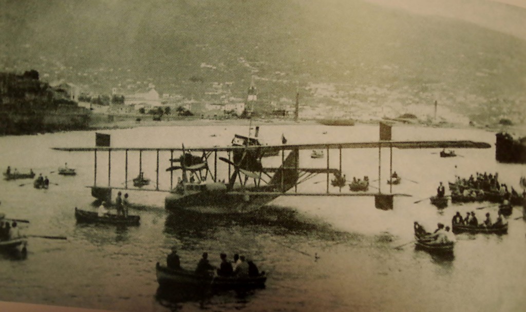 Flying boat in Funchal harbour Madeira