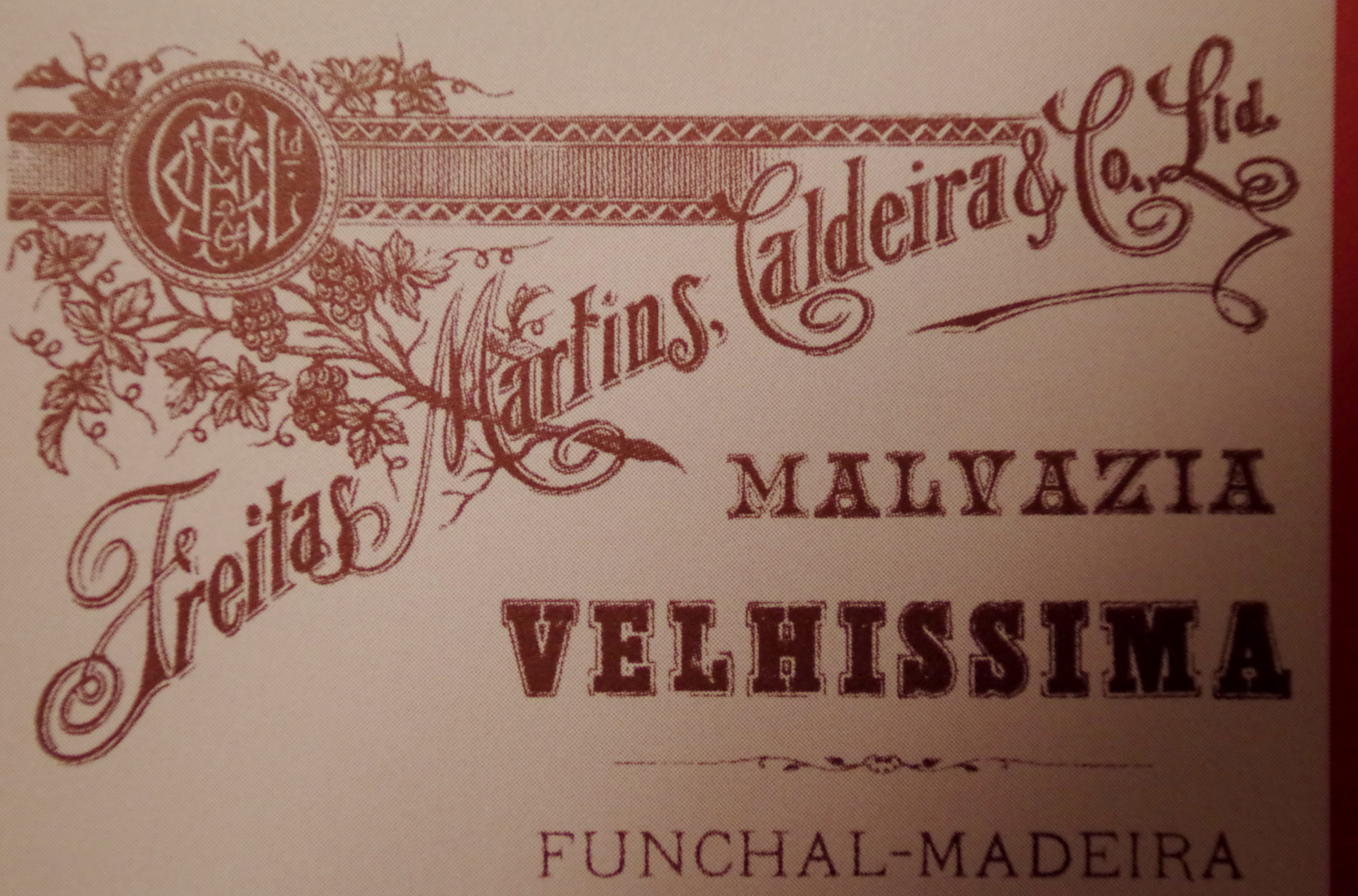 Madeira label from long ago