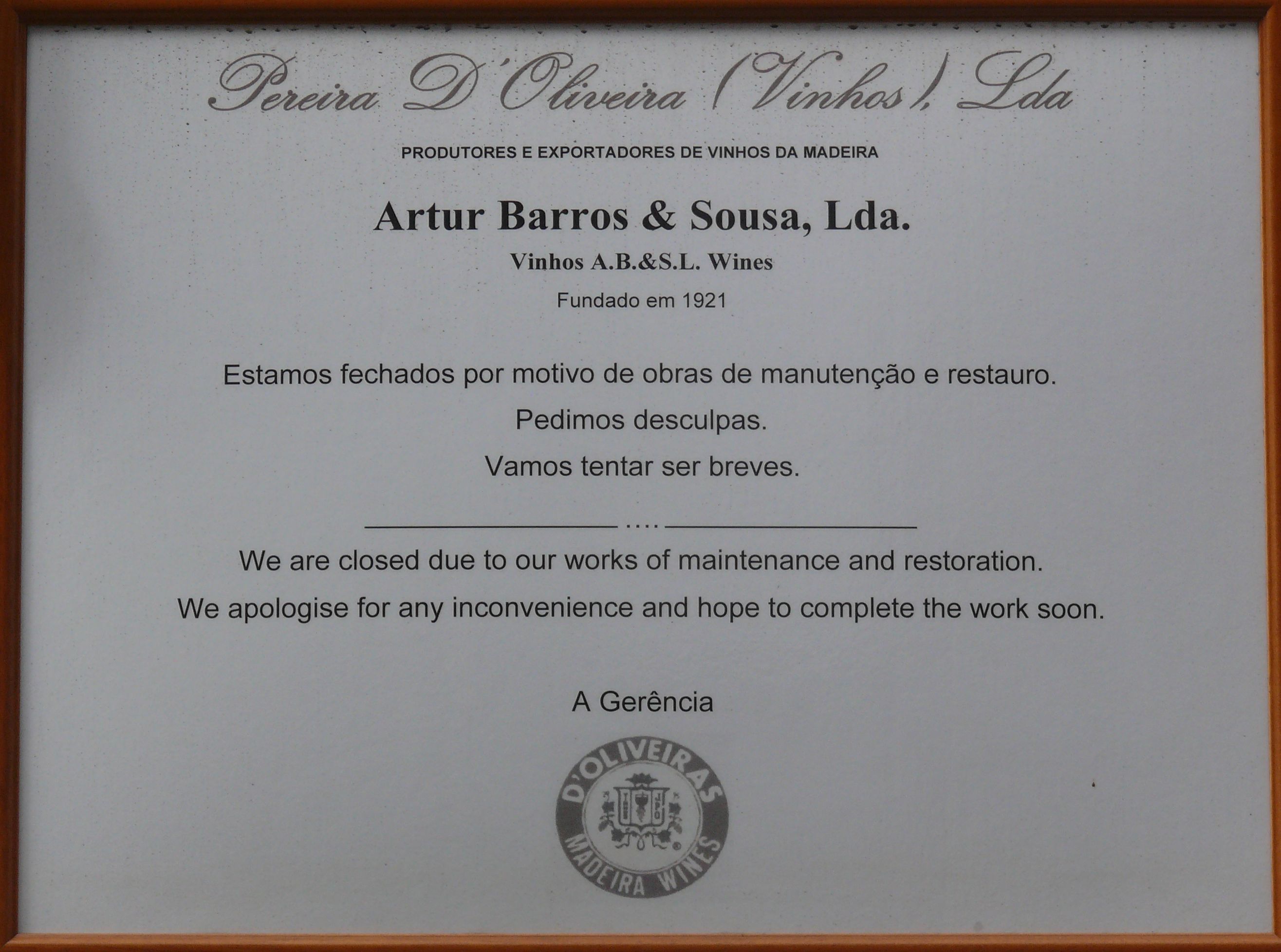 Barros and Sousa notice