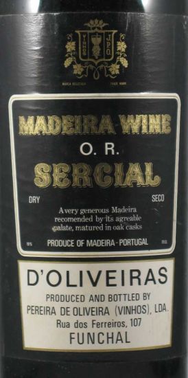 1924 Madeira Sercial D'Oliveiras 2