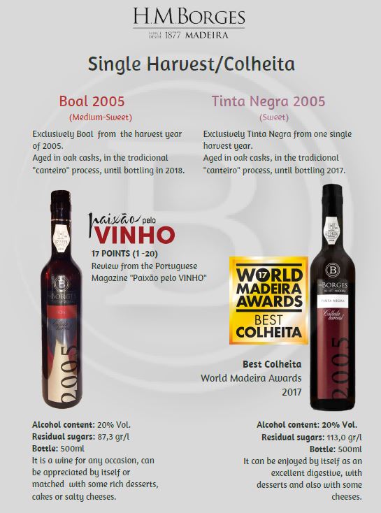 Borges Single Harvest Colheita 2005 Madeira wine