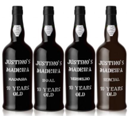 Justino's 10 years old Madeira wine range, which are excellent wines 