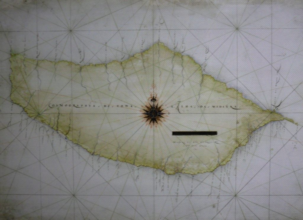 An Early chart of Madeira giving a good outline to the island.