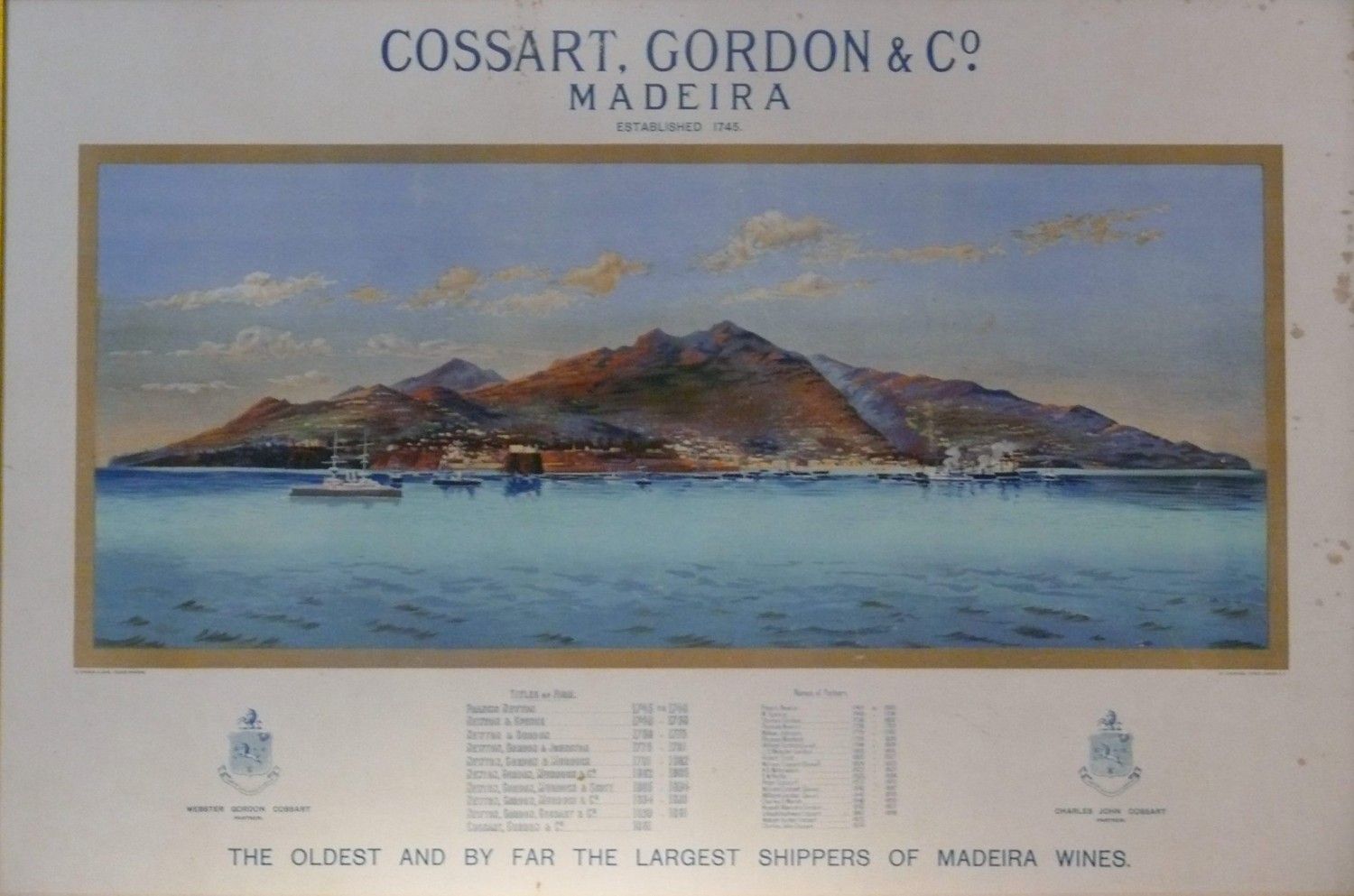 Just a wonderful representation of the island by Cossart and Gordon.