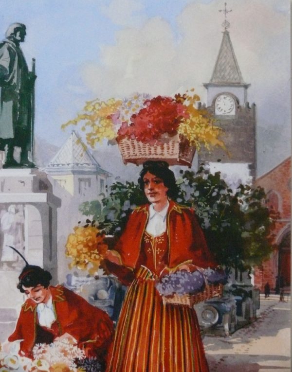 Flower sellers of Madeira