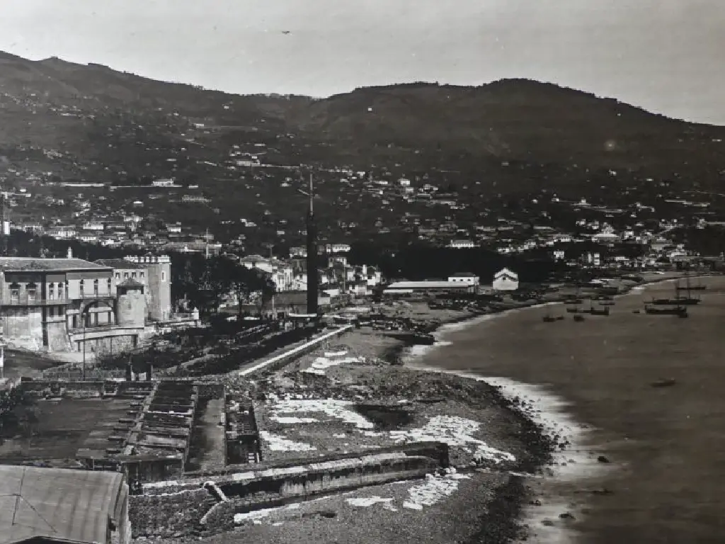 Funchal seashore. It is interesting to see how the Funchal foreshore has grown over the years