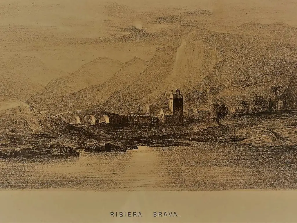 Ribiera Brava, a small town on the coast in the west of the island.