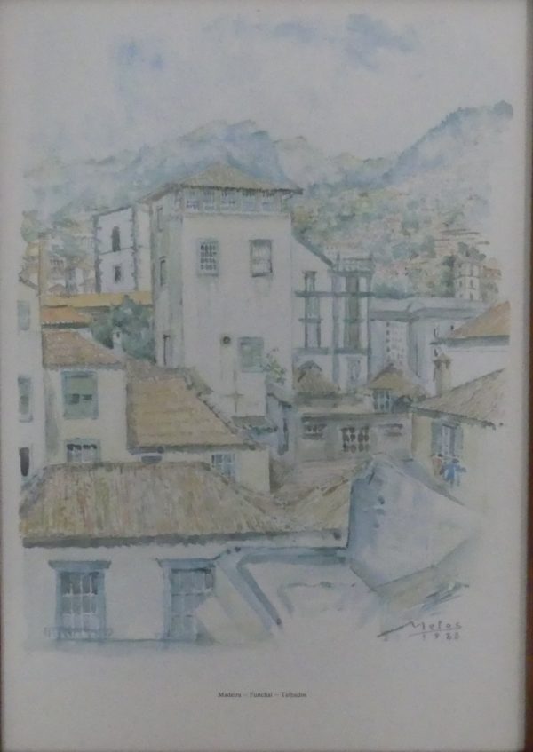 A lovely sketch of Funchal roof tops