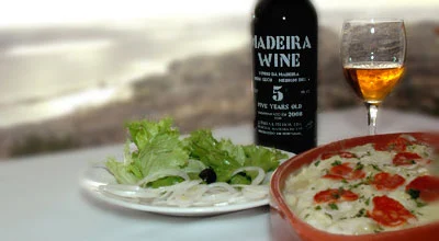 Bacalhau (salted cod) baked in the oven