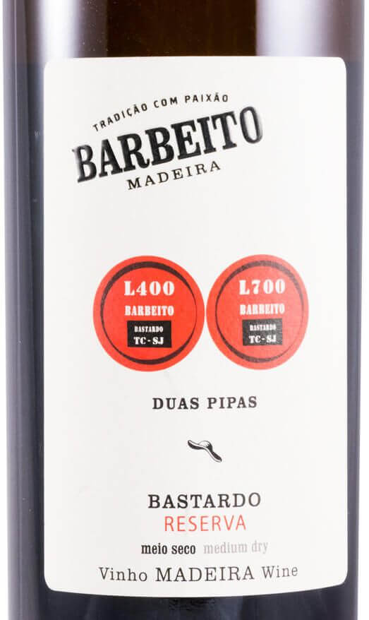 Barbeito Bastardo Reserva Duas Pipas medium dry Madeira wine