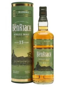 Benriach Madeira wood finished Scotch whisky