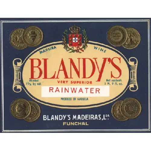 Blandy’s Rainwater Label