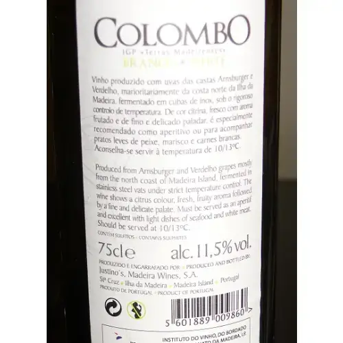 Colombo Madeiran table wines