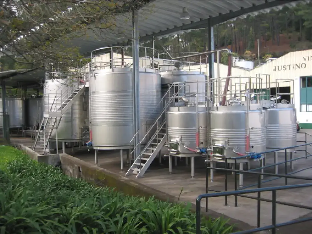 Madeira wine fermentation tanks