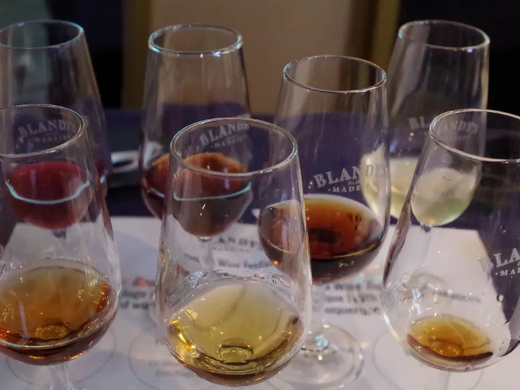 Tasting Madeira wine