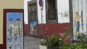 Painted doors in Funchal old town