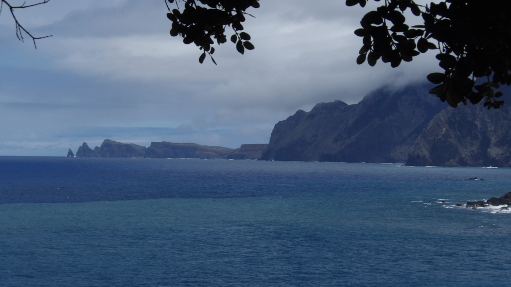 The entire north coast of Madeira photographed from Porto Moniz